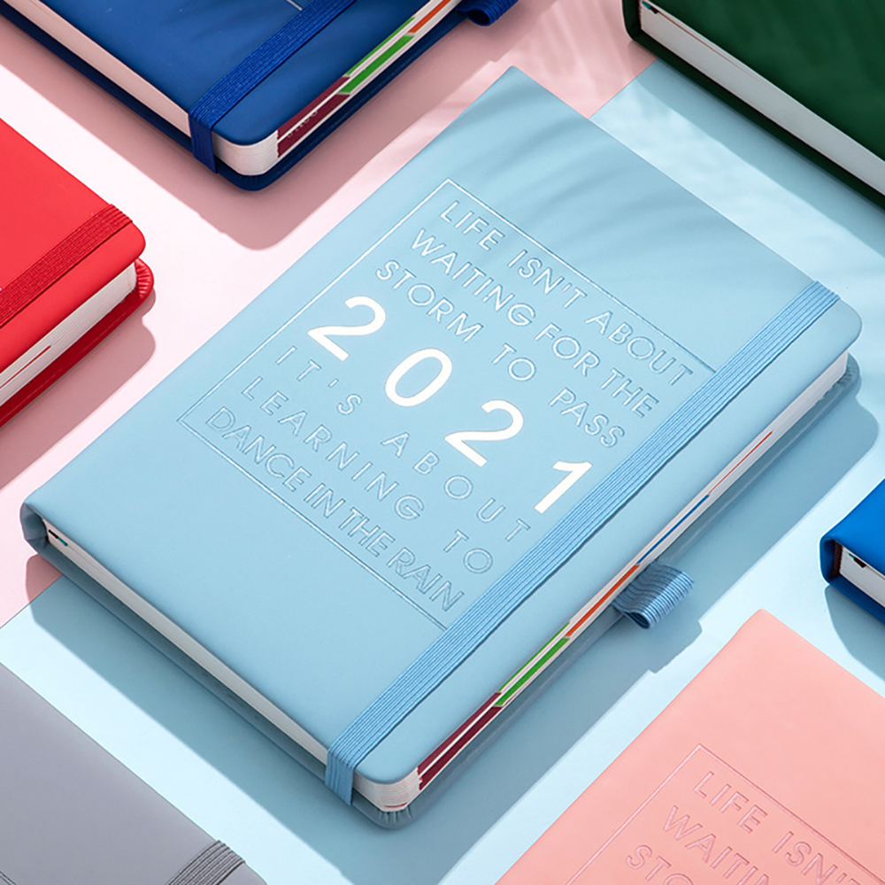 2022 Agenda English Planner Organizer Notebook A5 목표 습관 일기 월간 주간 일정 메모장 학교 문구 용품